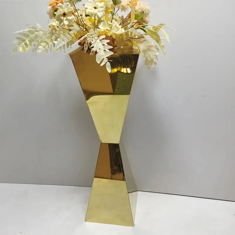 Stainless Steel Flower Stands Vases, Wedding Table Centerpieces,