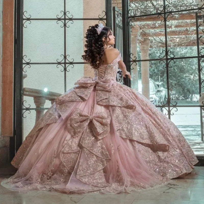 Pink Ball Gown Quinceanera 