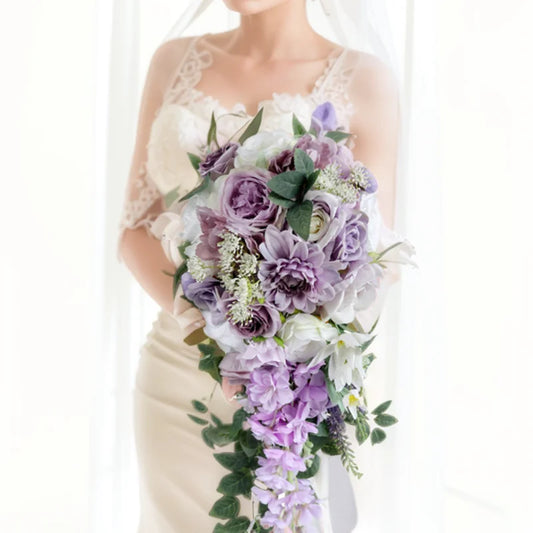 waterfall bridal bouque