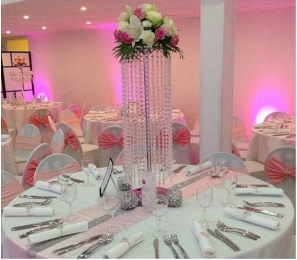 Crystal Wedding Road Lead Acrylic Centerpiece For Event Party Decoration