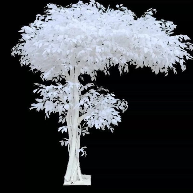 Artificial White Banyan Landscape Tree Outdoor Garden Wedding Decoration Props