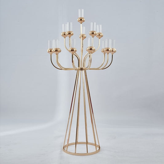 8 set Metal Candelabra Candle Holders Stands Wedding Table Centerpieces Road Lead