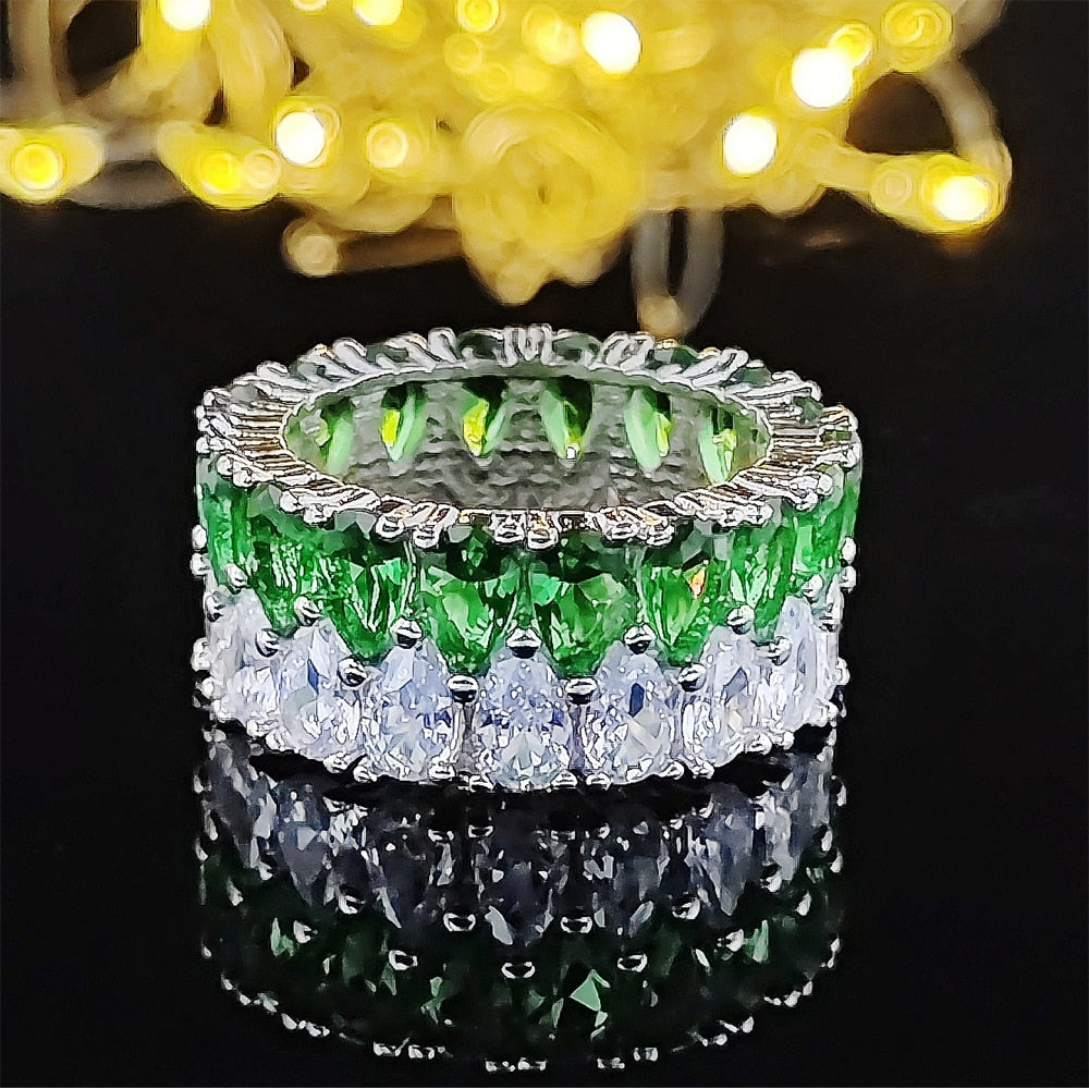 Wholesale Eternity Band Promise ring 925 Sterling silver Diamond cz Engagement Wedding Rings for women Men