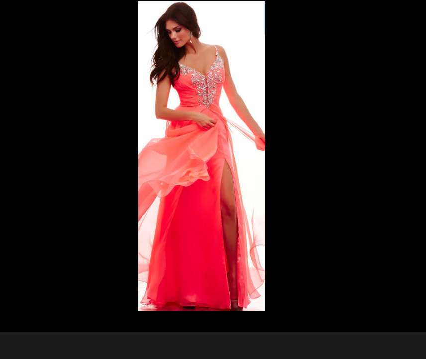 Gorgeous Party Dress Coral Miss Universe Gown by MACDUGGAL