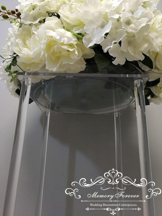 Acrylic Table Centerpiece Floral Stand Wedding Decoration – Make Me Elegant