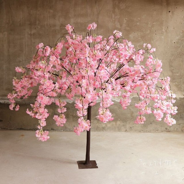 pink cherry blossoms tree