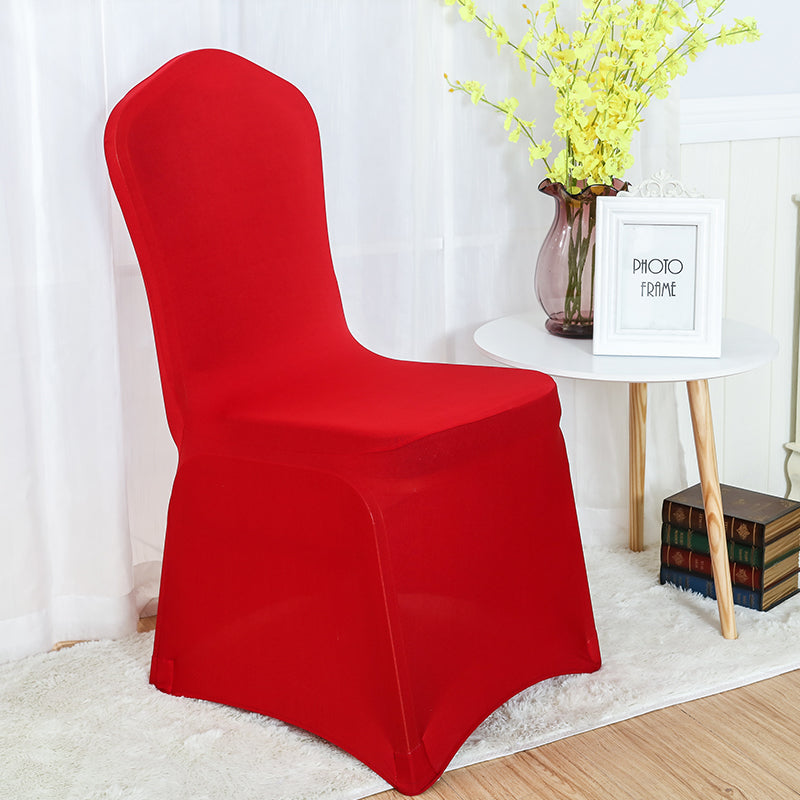 Chair cover spandex stretch banquet chair cover Flat Front for sale - Make Me Elegant
