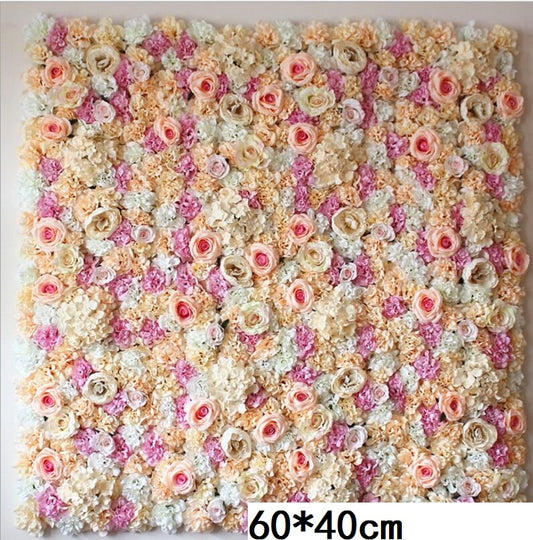 Flower Wall 60X40CM Artificial Silk Rose Wedding Decoration Silk Hydrangea Backdrop