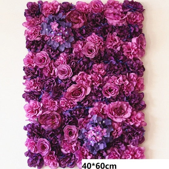 Flower Wall 60X40CM Artificial Silk Rose